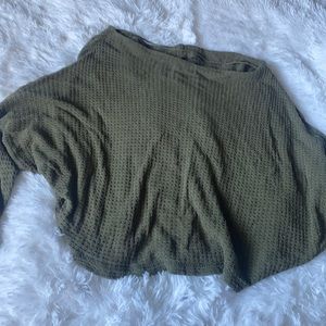 Free People Olive thermal top